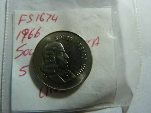 1966 Republic of South Africa 5 cent
