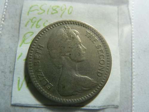 1964 Rhodesia 1 shilling / 10 cents