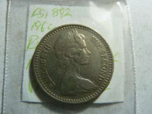 1964 Rhodesia 1 shilling / 10 cents