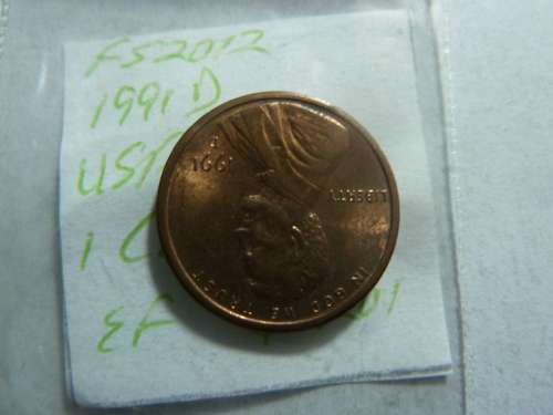1991 United States of America 1 cent