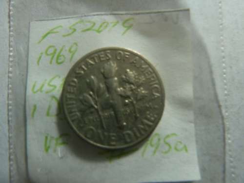 1969 United States of America 1 dime (10 cents)