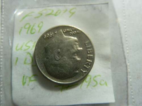 1969 United States of America 1 dime (10 cents)