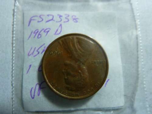 1969 United States of America 1 cent