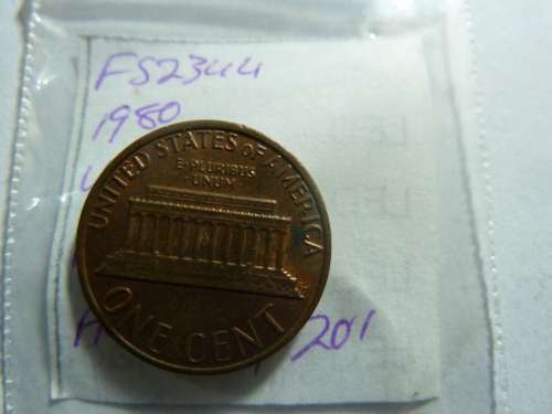 1980 United States of America 1 cent