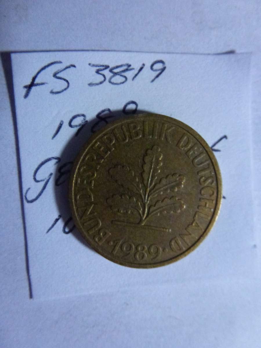 1989 Germany - Federal Republic 10 Pfennig