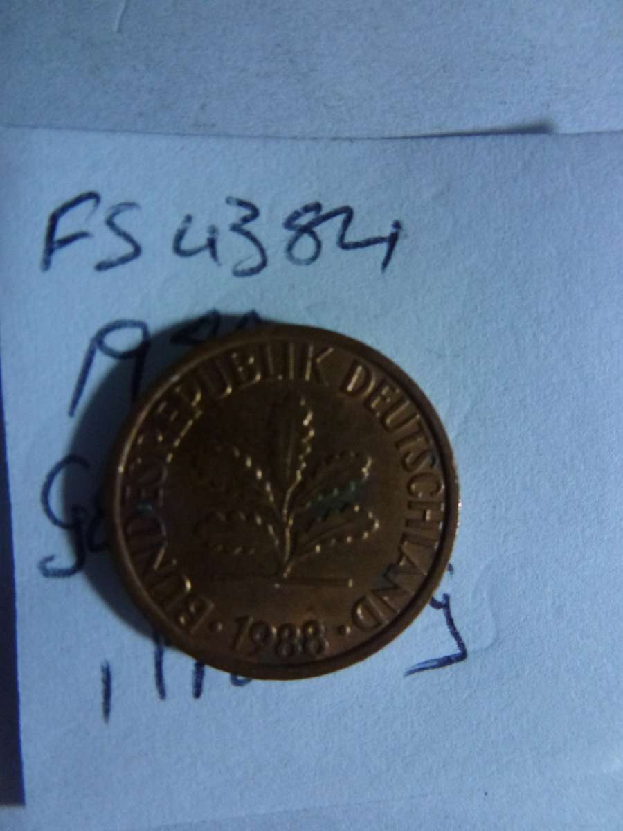 1989 Germany Federal Republic 1 pfennig