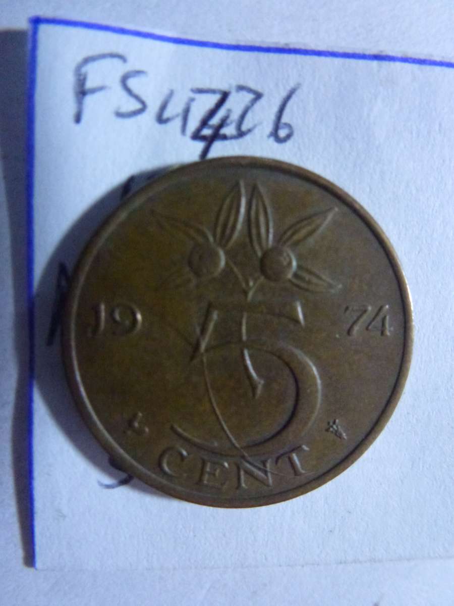 1974 Netherlands 5 cent