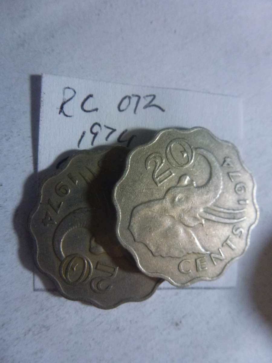 1974 Swaziland 20 cent