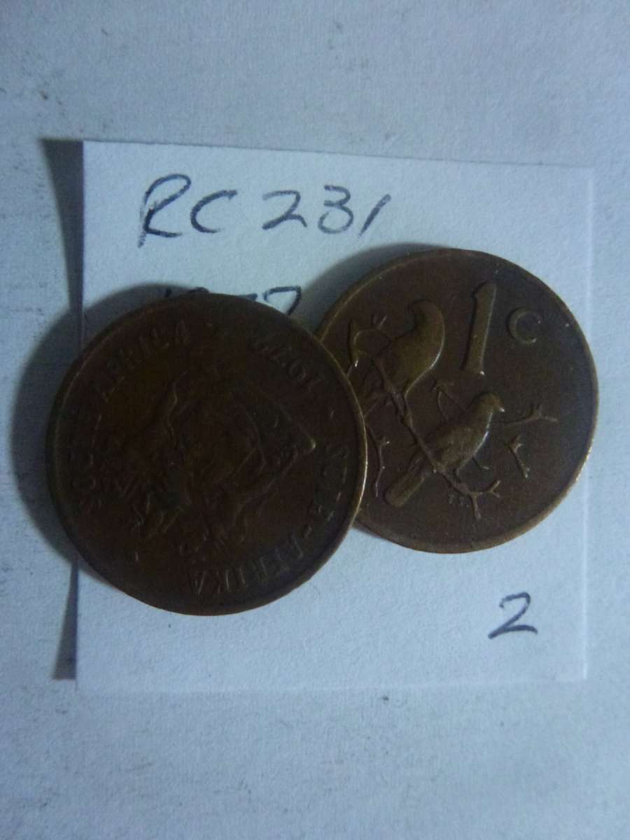 1972 Republic of South Africa 1 cent
