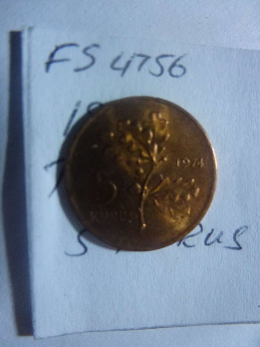 1974 Turkey 5 kurus