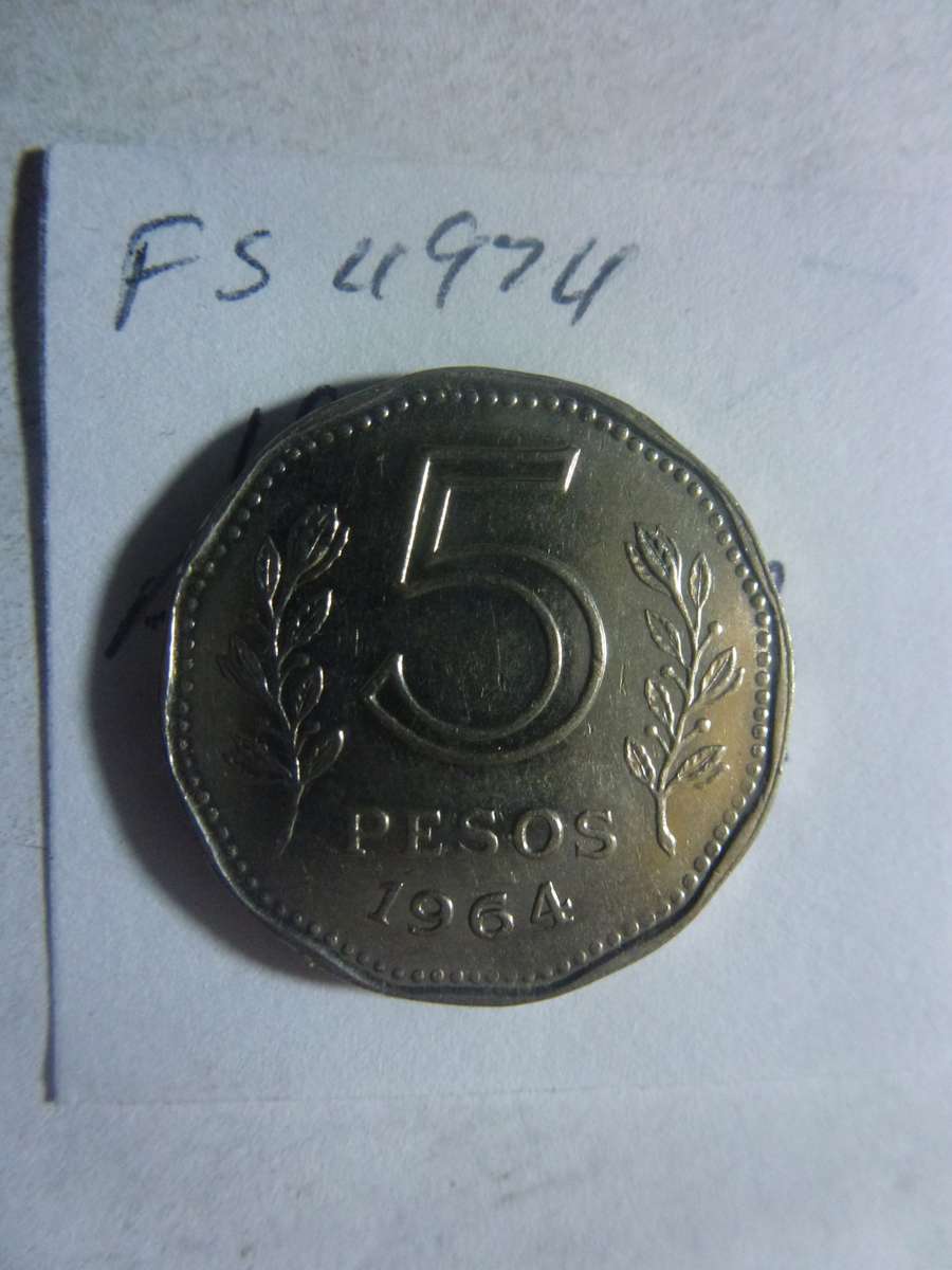 1974 Argentina 5 pesos
