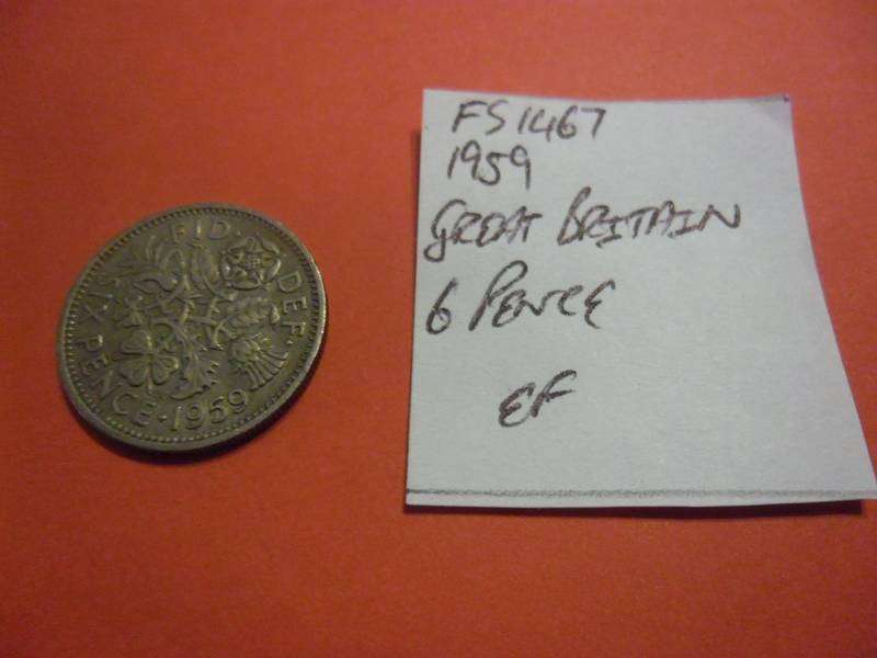 FS1467 1959 Great Britain 6 Pence