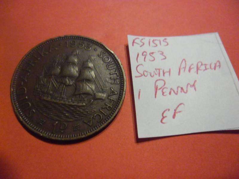 FS1515 1953 South Africa 1 Penny