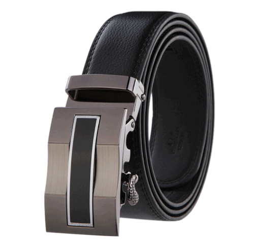 Elegant mens black ratchet belt - Six styles available