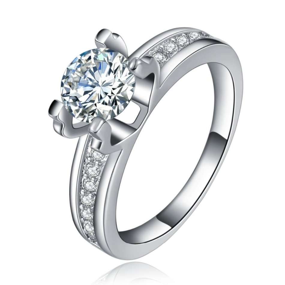 Exquisite 1.80 Carat Simulated Diamond Ring. Sizes Available : 6 ; 7 ; 8 ; 9 !!!