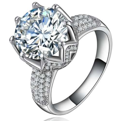5 Carat Simulated Diamond Ring. Size 9 / R3/4...2 ON AUCTION!!