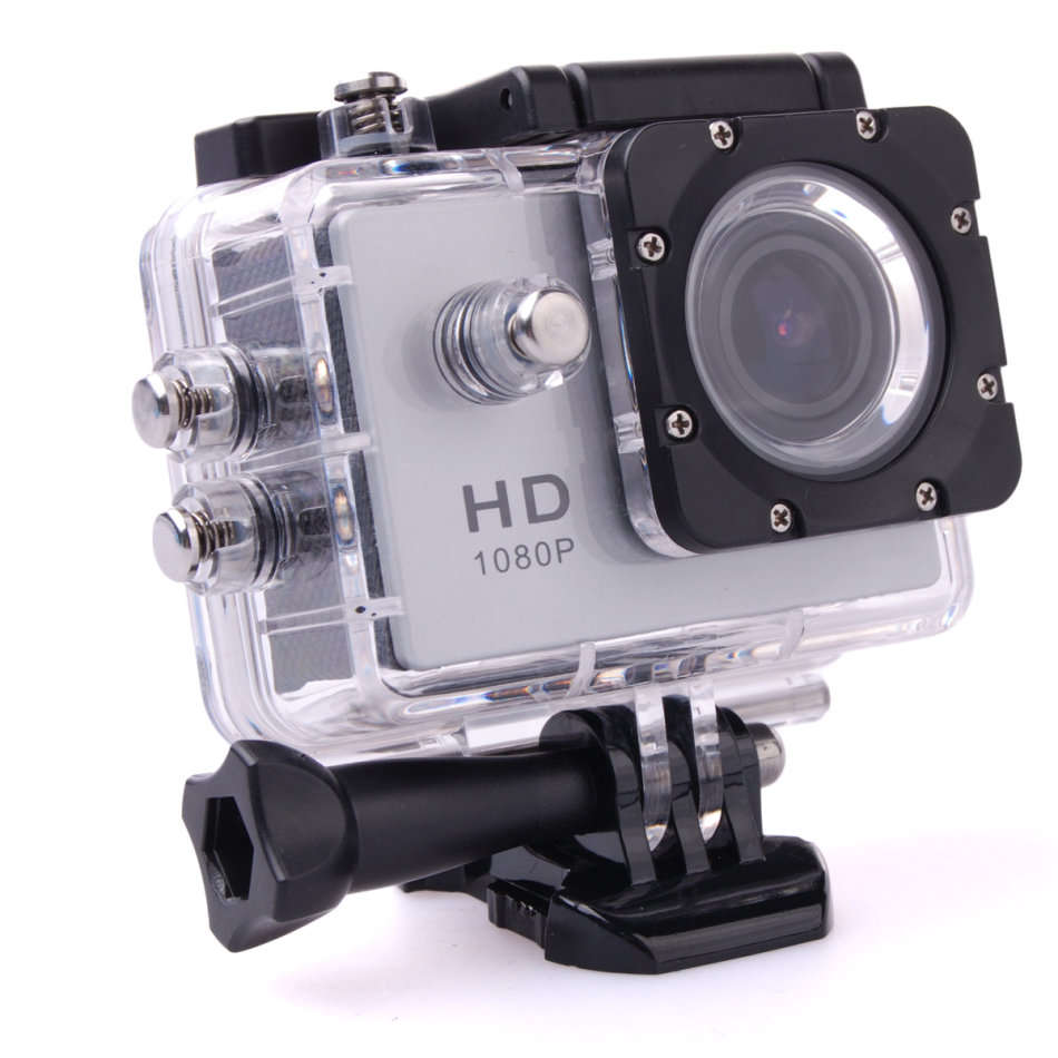 SPORTS Cam-Full HD 1080p Waterproof Action Camera - Black / Silver - 6 ON AUCTION! - Local Stock!