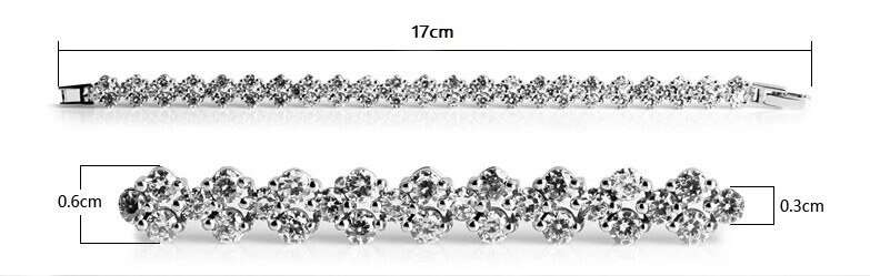 Stunning Tennis Bracelet - 2 ON AUCTION