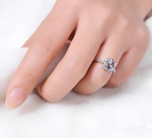 2.00 Carat Cushion Cut Simulated Diamond Engagement Ring