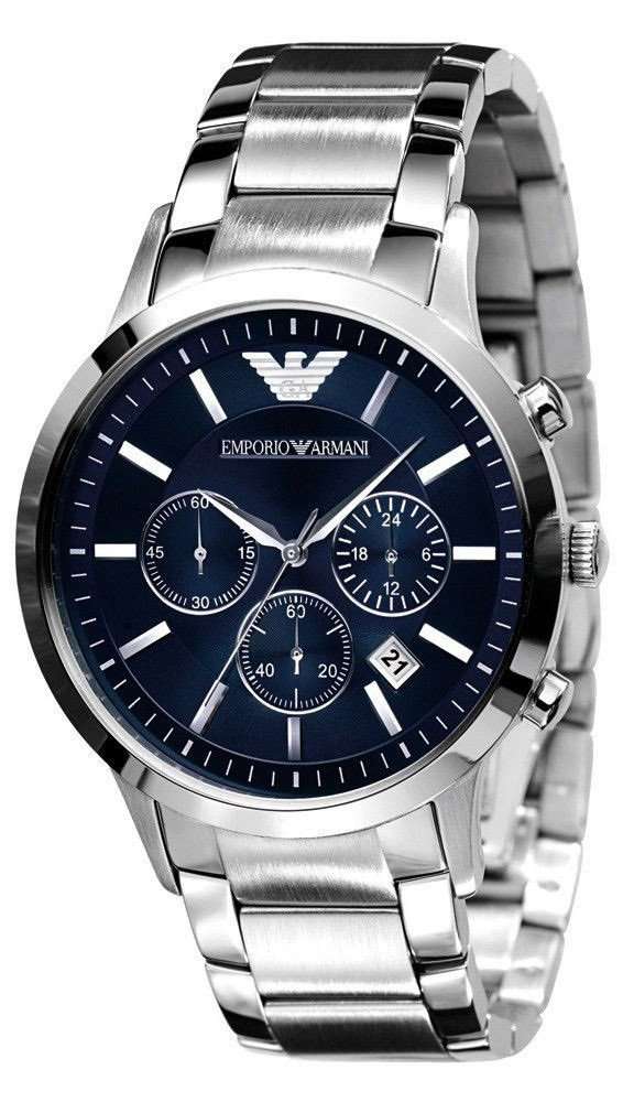 EMPORIO ARMANI AR2448 Men's Chronograph Watch | BRAND NEW | BOX INCLUDED
