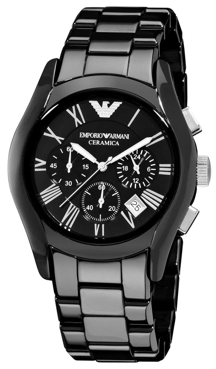 EMPORIO ARMANI AR1400 Men's Ceramic Chronograph Watch | BRAND NEW | BOX INCLUDED