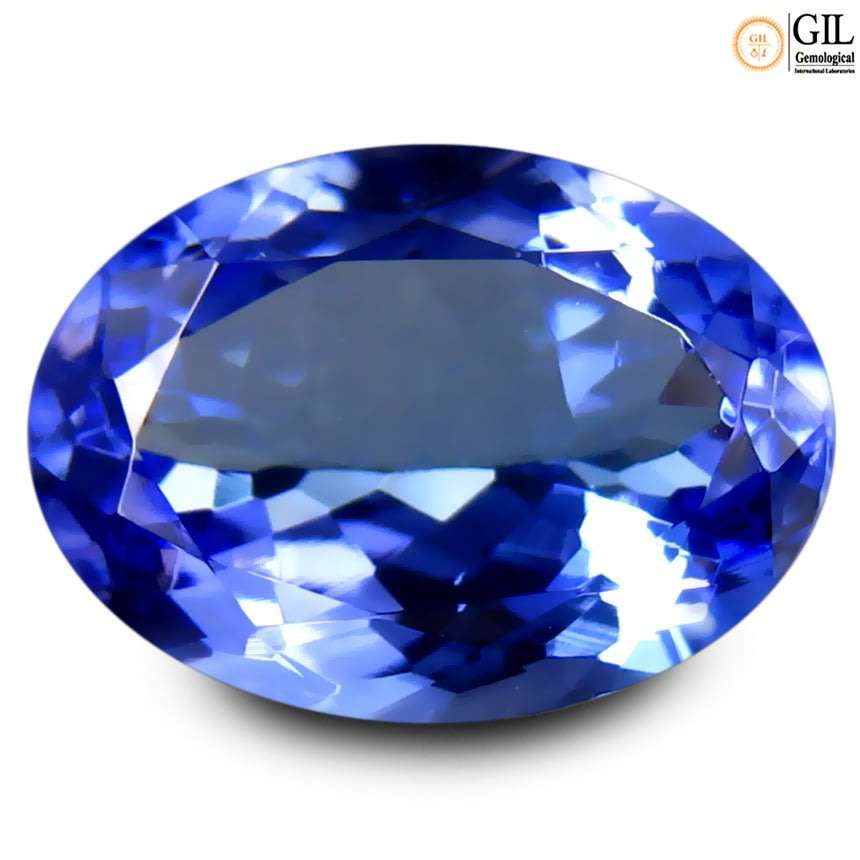 HIGHEST CLARITY!! 3.40 carat OVAL SHAPED IF Tanzanite **GIL CERTIFIED**