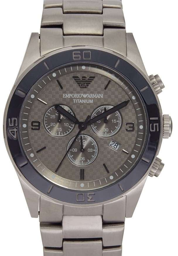 EMPORIO ARMANI AR9502 Men's Titanium Chronograph Watch | BRAND NEW | BOX INCLUDED