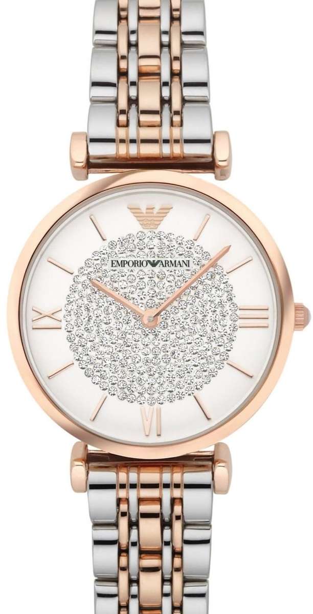 EMPORIO ARMANI AR1926 Ladies Two Tone Watch | BRAND NEW | BOX INCLUDED