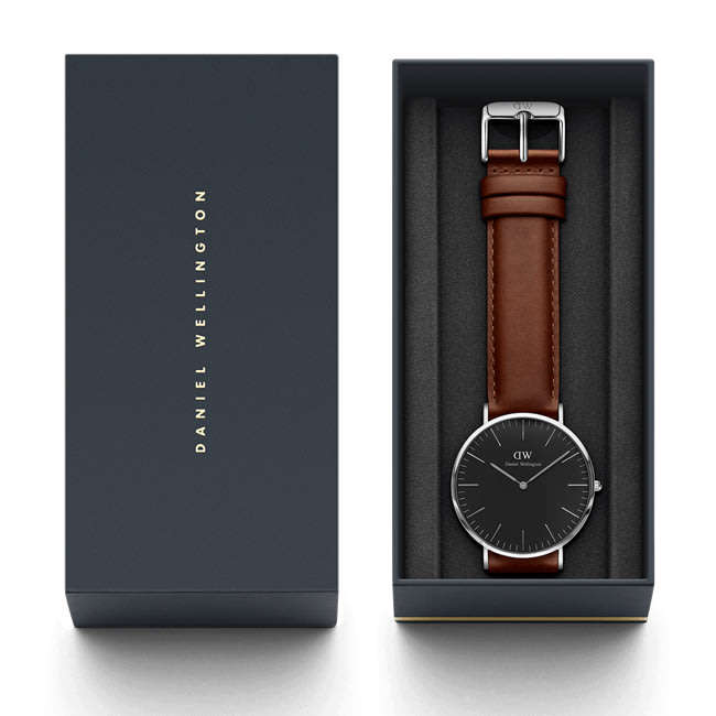 DANIEL WELLINGTON CLASSIC BLACK ST MAWES| 40MM | BRAND NEW | BOX INCLUDED