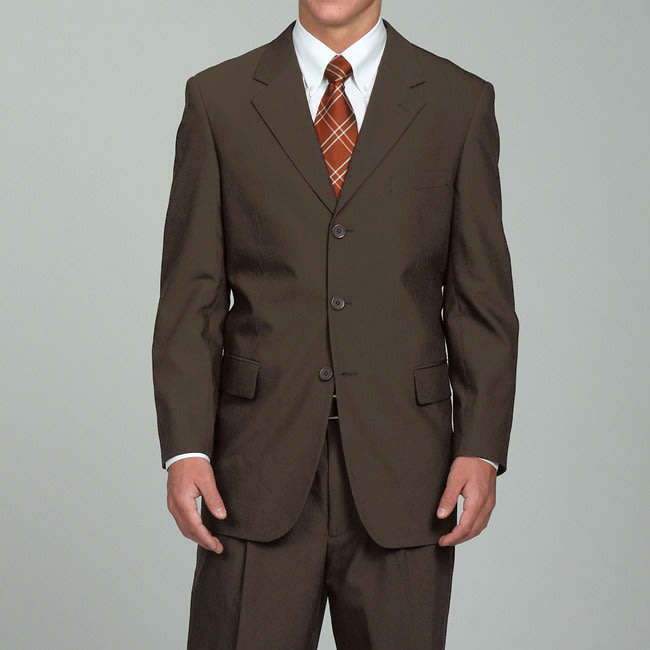 Jean Noir Men's Formal Two Piece Suit - Taupe | Jacket Size : 34R | Pants Size : 29