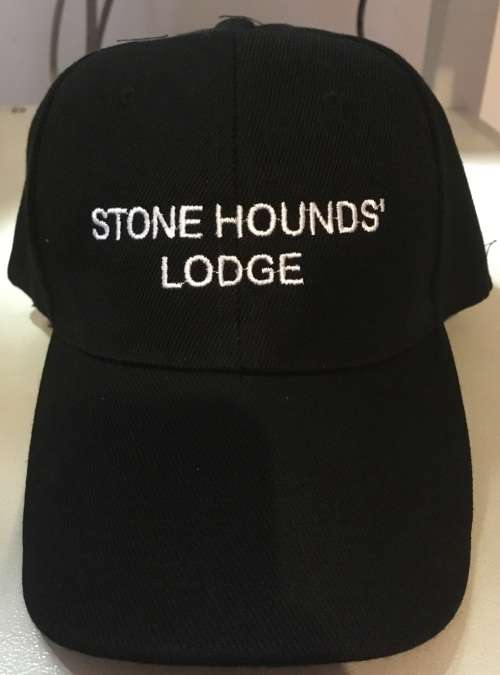 Pack of 5 Black Caps Embroidered with Your  Club or Business Name !  5 Lots on Auction !