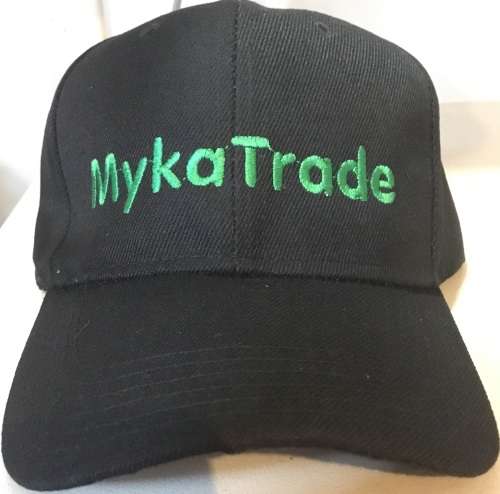 Pack of 5 Black Caps Embroidered with Your  Club or Business Name !  5 Lots on Auction !