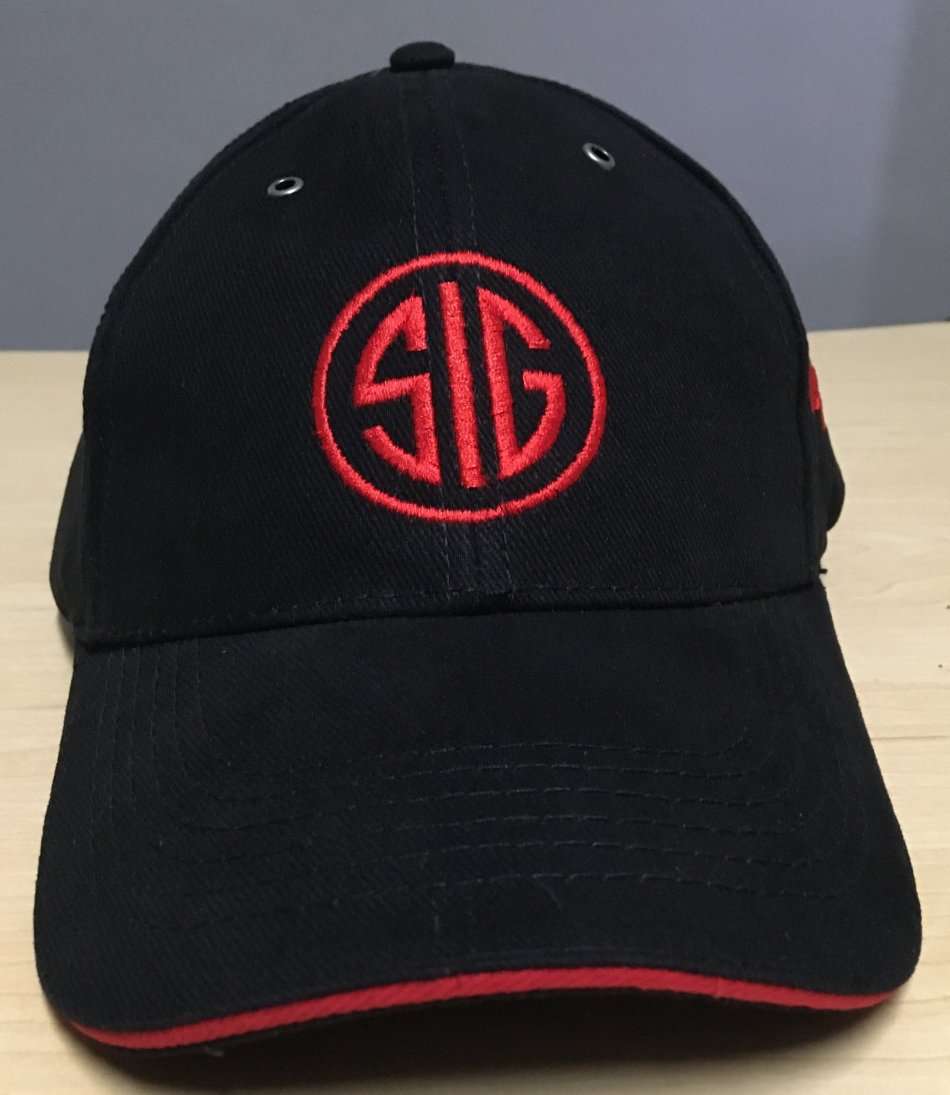 SIG SAUER - Black & Red  Cap - 2 on Auction!!