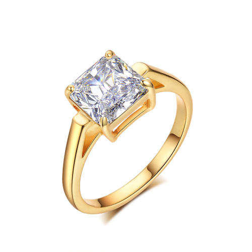 Elegant 2 Carat Cr. Diamond Solitaire Engagement Ring. Size 8 / Q