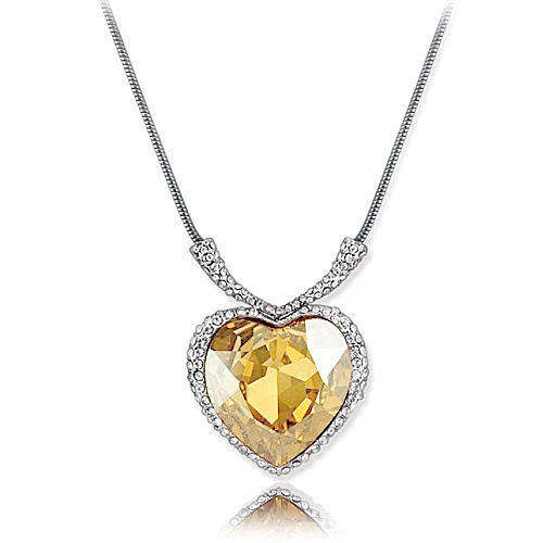 Titanic Heart of the ocean inspired necklace!!!