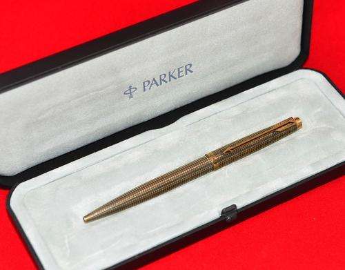 Parker 75 Cisele Sterling Silver  Vermeil BP