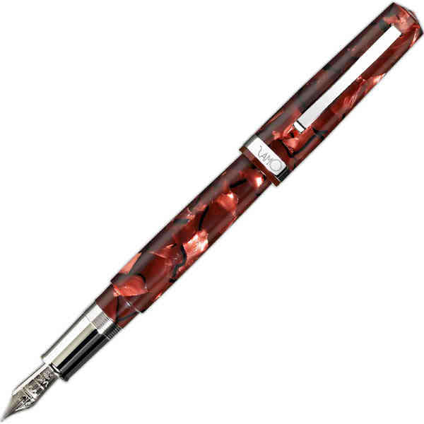 OMAS Bologna Red Marble Fountain Pen