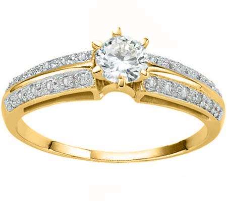 SOLID 14KT GOLD ENGAGEMENT DIAMOND RING ... EXCELLENT MADE.. NO RERSERVE!!!!!!!!!!!!!!!
