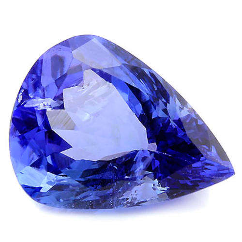 LOOSE GENUINE PEAR SHAPE TANZANITE 2 CT  6.7 X 9.0 MM