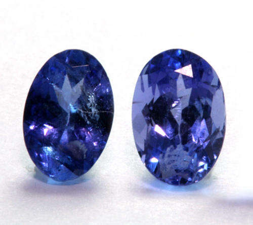 GENUINE TANZANITE OVAL PAIRS 0.89CT  FINE BLUE COLOUR+++ NO RESERVE!