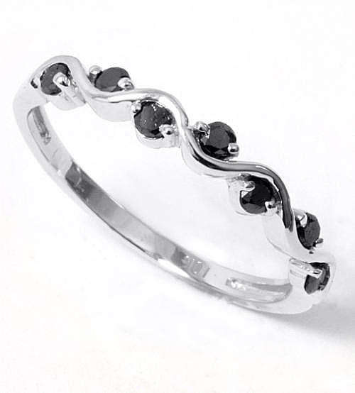 FINE SOLID 9KT WHITE GOLD GENUINE BLUE SAPPHIRE RING