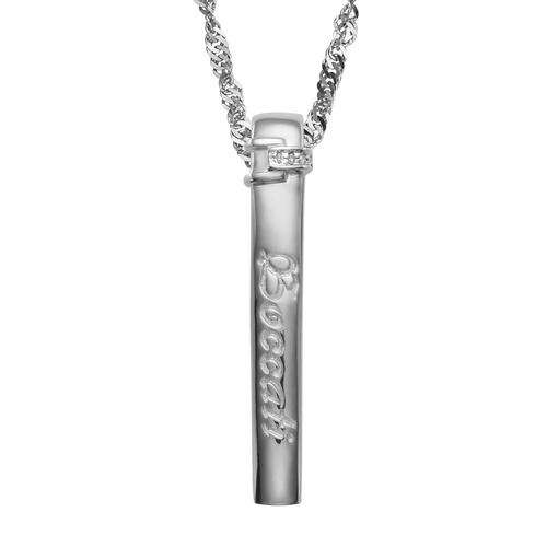 BRANDED BOCCATI GENUINE WHITE DIAMONDS IN STERLING SILVER 925 PENDANT
