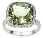 Jam - 7ct Green Amethyst & (38pcs) Genuine Diamond 925 Sterling Silver