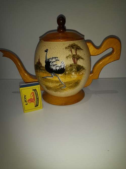 vintage hand painted ostrich eggs free shipping