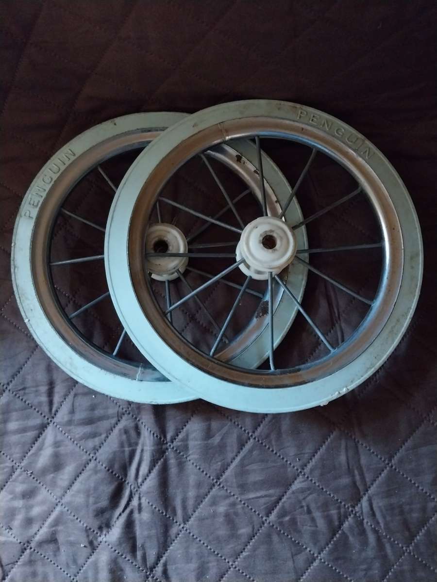 Vintage pram spare wheels