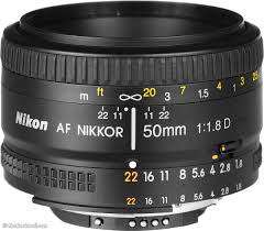 NIKON NIKKOR LENS 50 mm f/1.8 D-AF Nikon F
