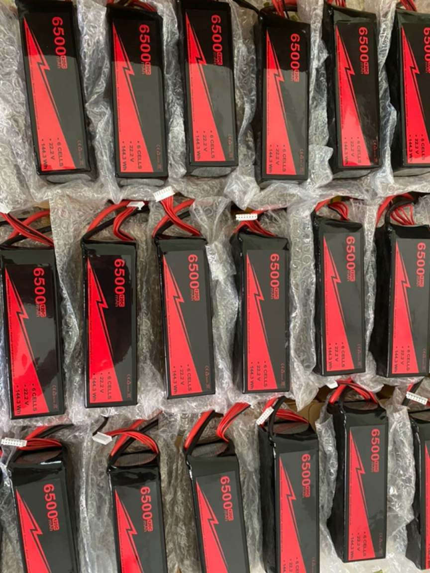 lipo battery 6s 120c 6500mmah 22.2v with xt-90s antispark