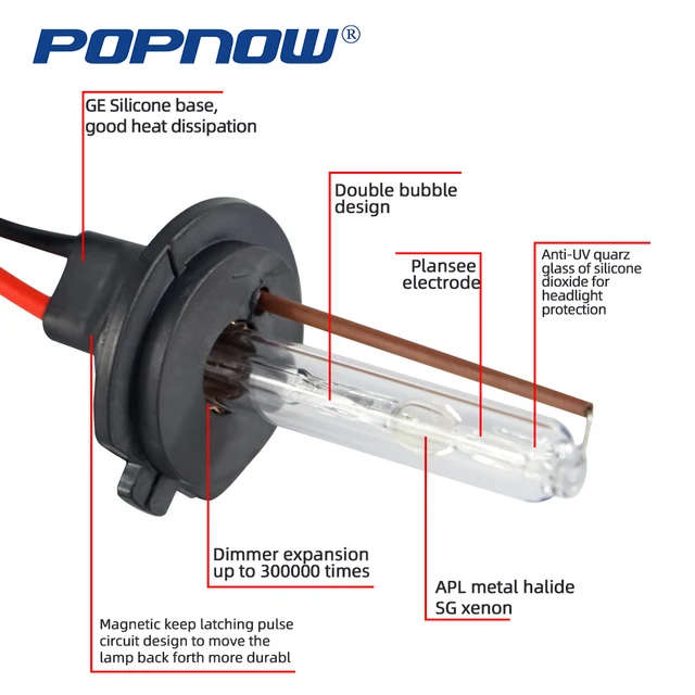 XENON HID KIT 55W 6500K WHITE/8000K BLUE H4 HI-LO BEAM