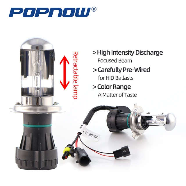 XENON HID KIT 55W 6500K WHITE/8000K BLUE H4 HI-LO BEAM