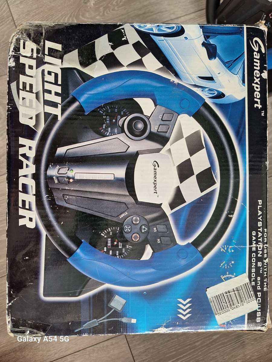 Gamexpert Light Speed Racer Set For PC & PS2 - NEXT BUSINESS DAY SHIPPING!